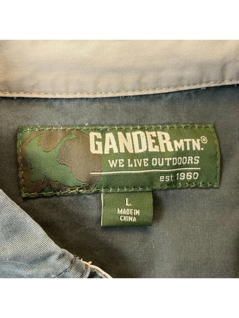 Gander Mountain Mens Shooting Shirt L Quilted Shoulder Long Sleeve Button Down - Picture 4 of 10
